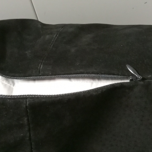 REAL Suede (pre-owned) Black Throw Pillows. - Picture 3 of 3